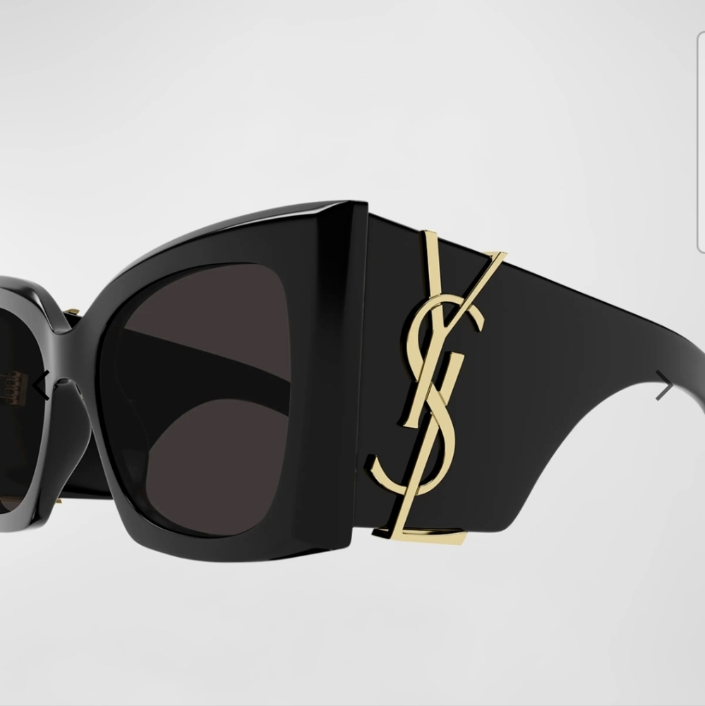 E_ $960 Saint LaurentBlaze Acetate Cat-Eye Sunglasses - Picture 2 of 6